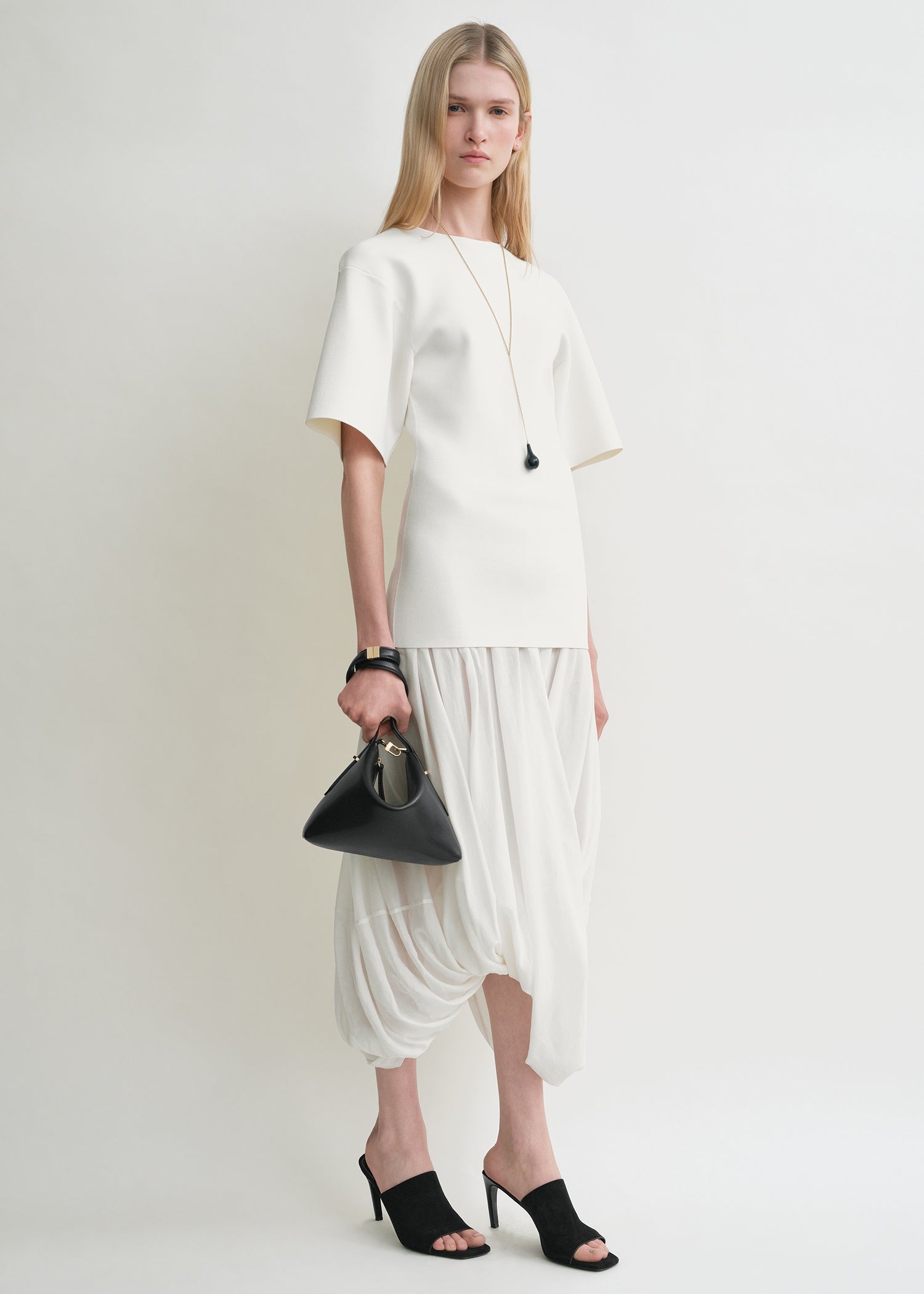 Cocoon tee dress white Cocoon tee dress white