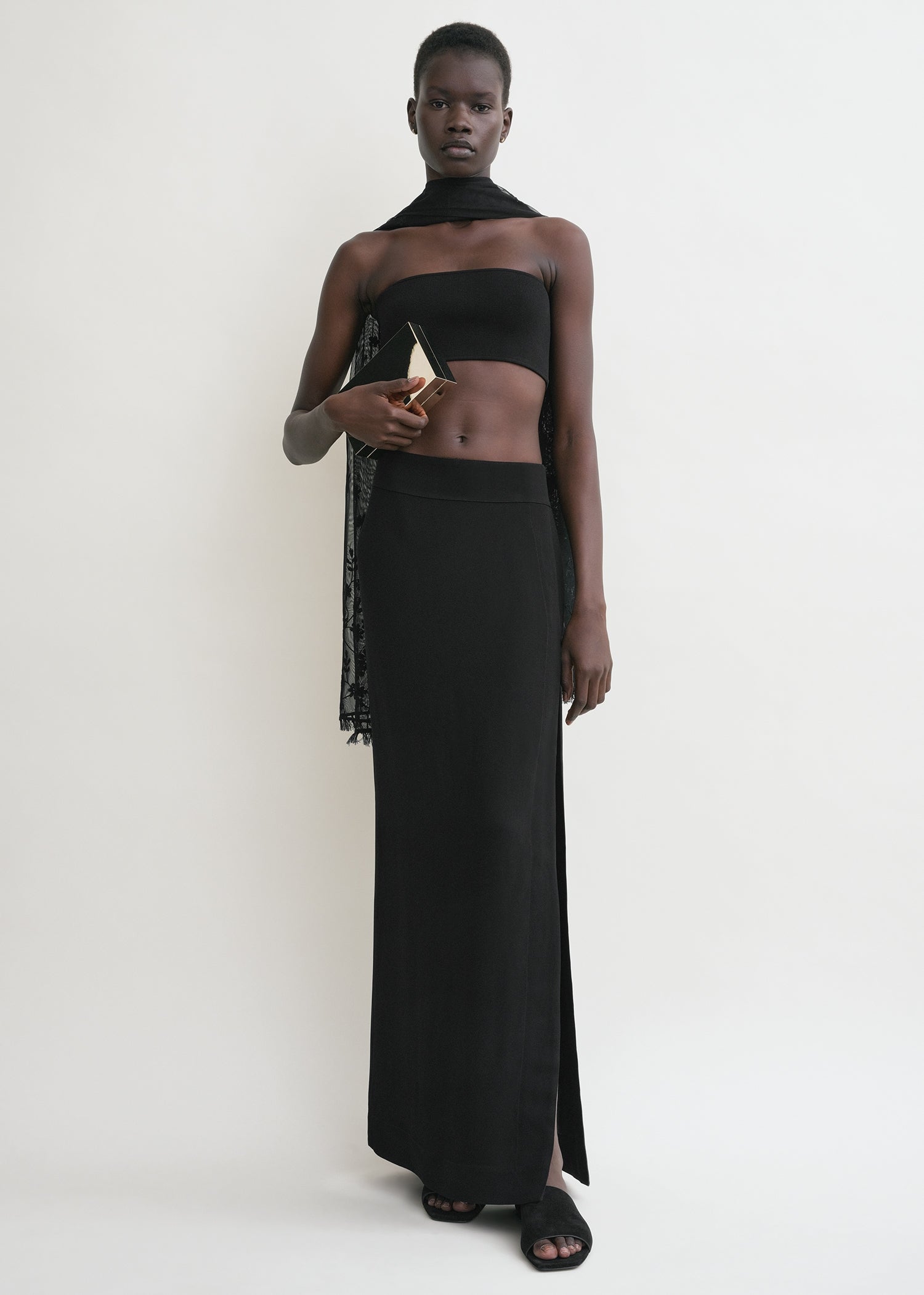 Bandeau knit black