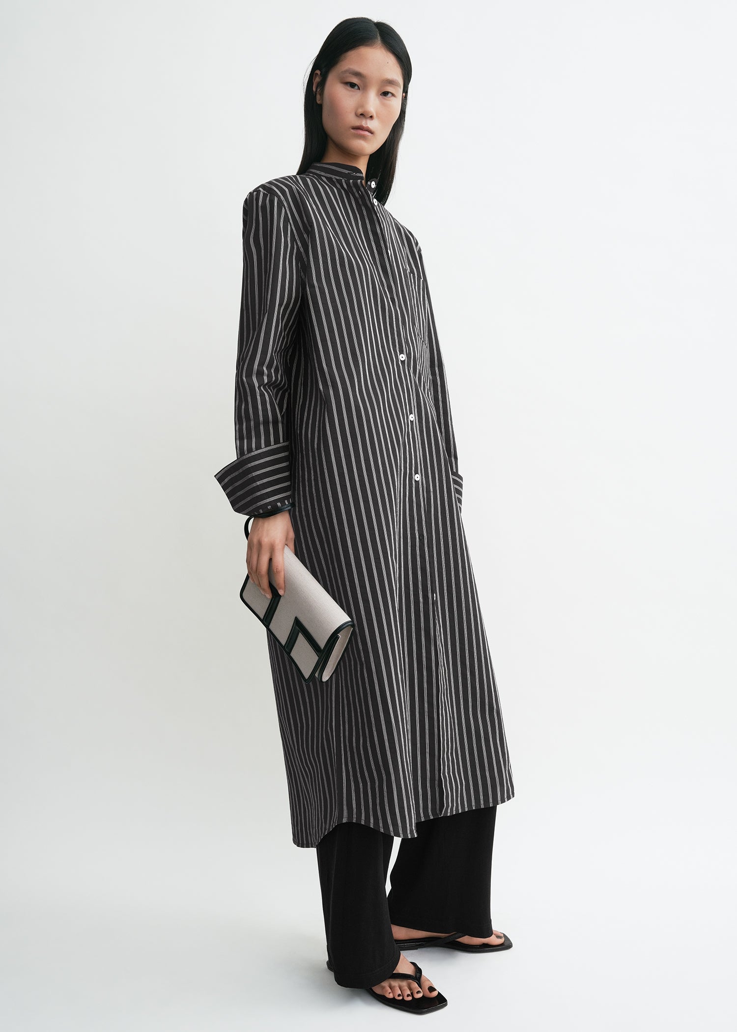 TOTEME - Striped summer tunic black/white - 36 - Women TOTEME - Striped summer tunic black/white - 36 - Women