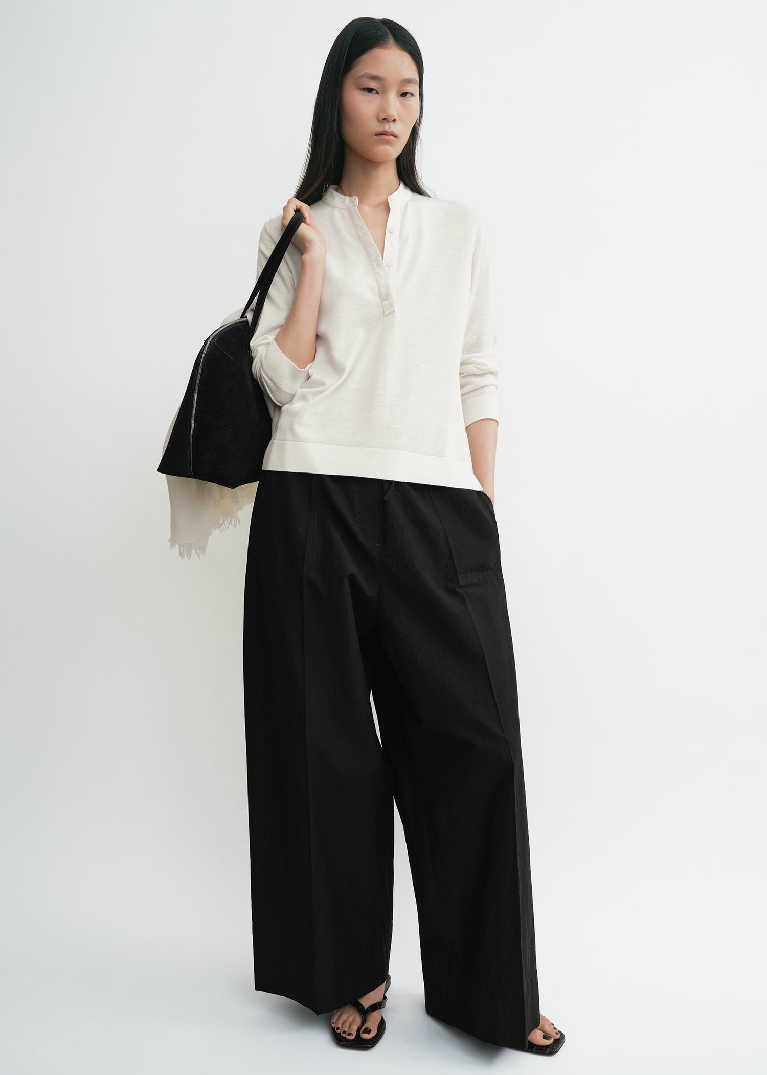 Wool silk knit off-white – TOTEME