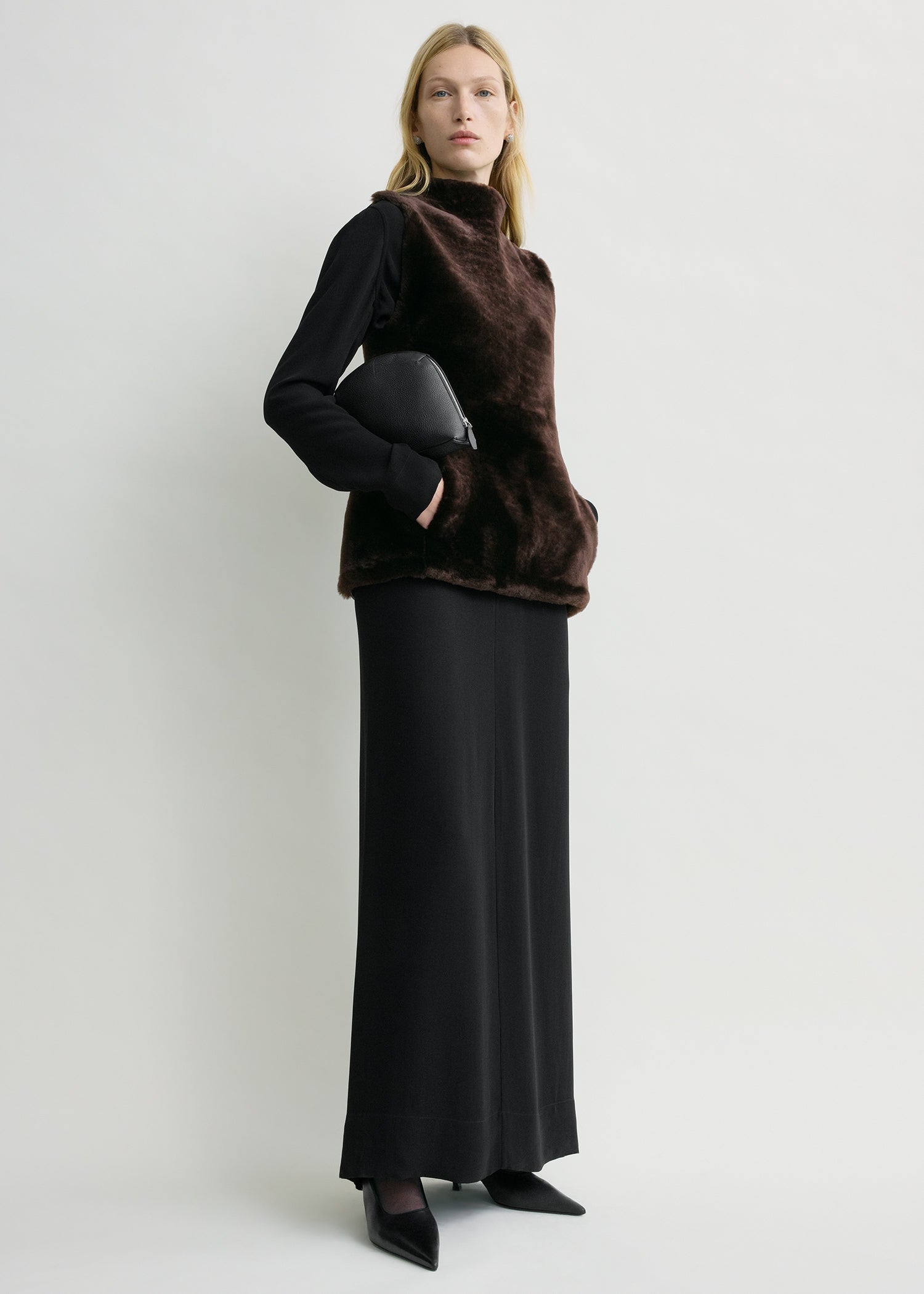 TOTEME トップス TOTEME Wrap-effect draped stretch-jersey top | NET-A-PORTER