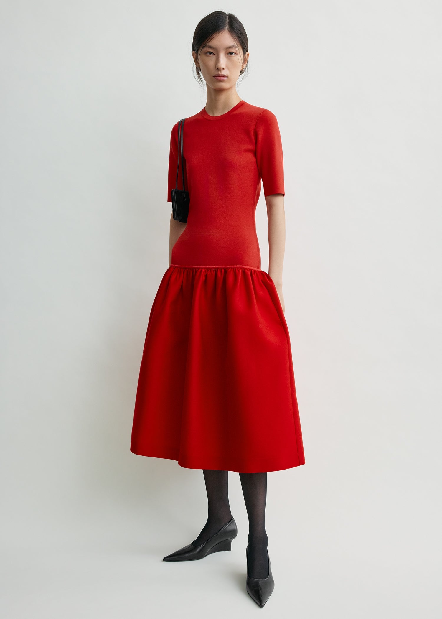 poppy dress red Twinflower tee dress poppy – TOTEME