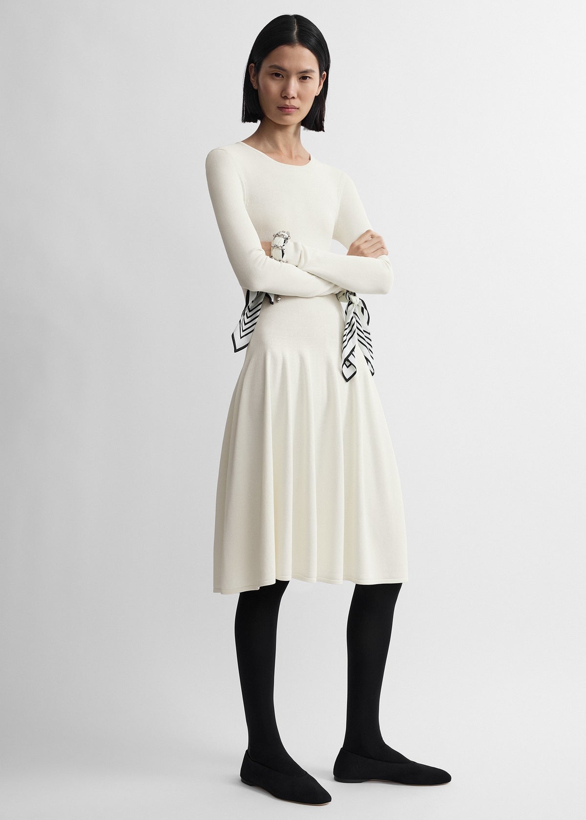 white knit dress off shoulder Sculpted off-white elegant off shoulder dress