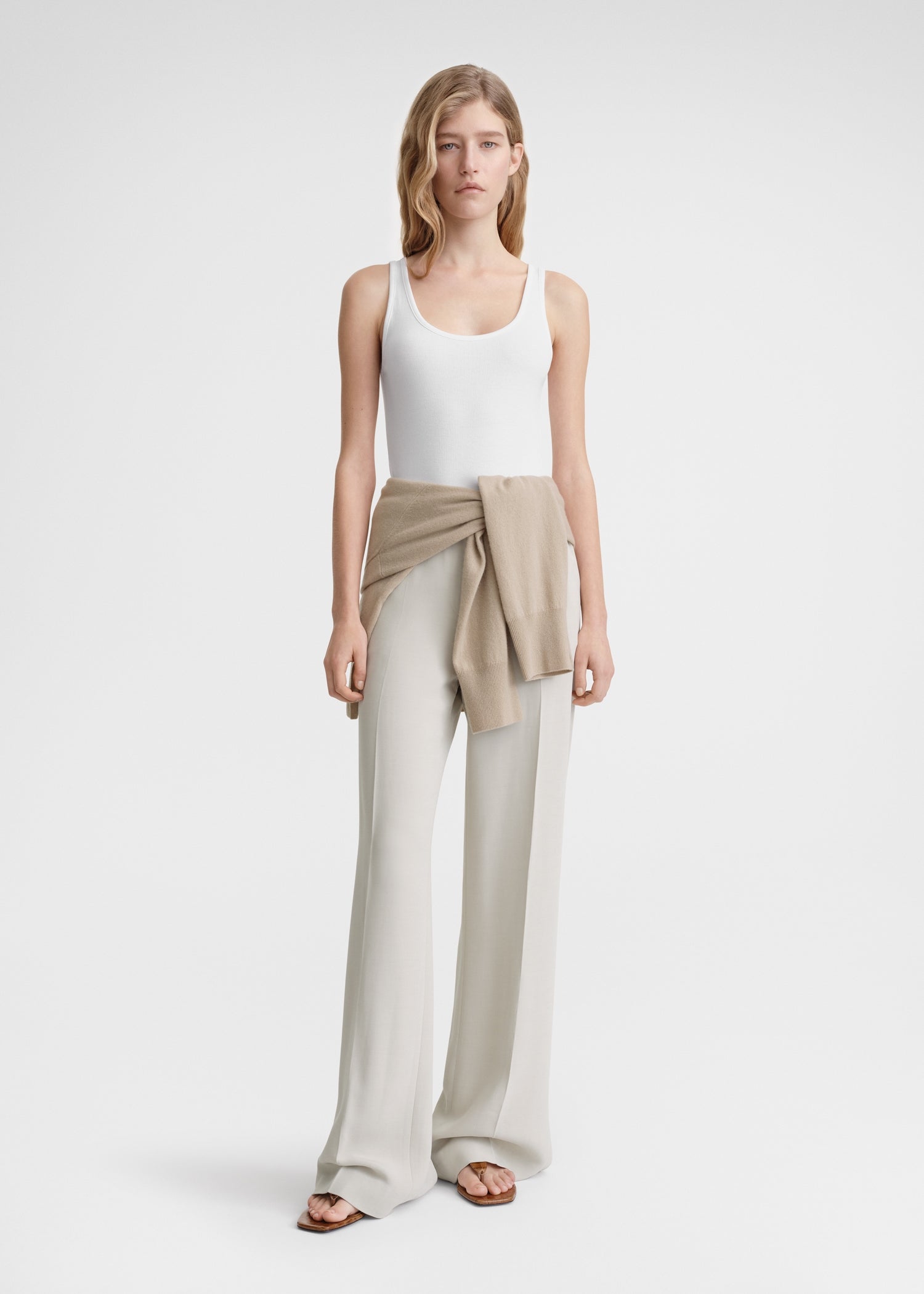 Classic rib tank white – TOTEME