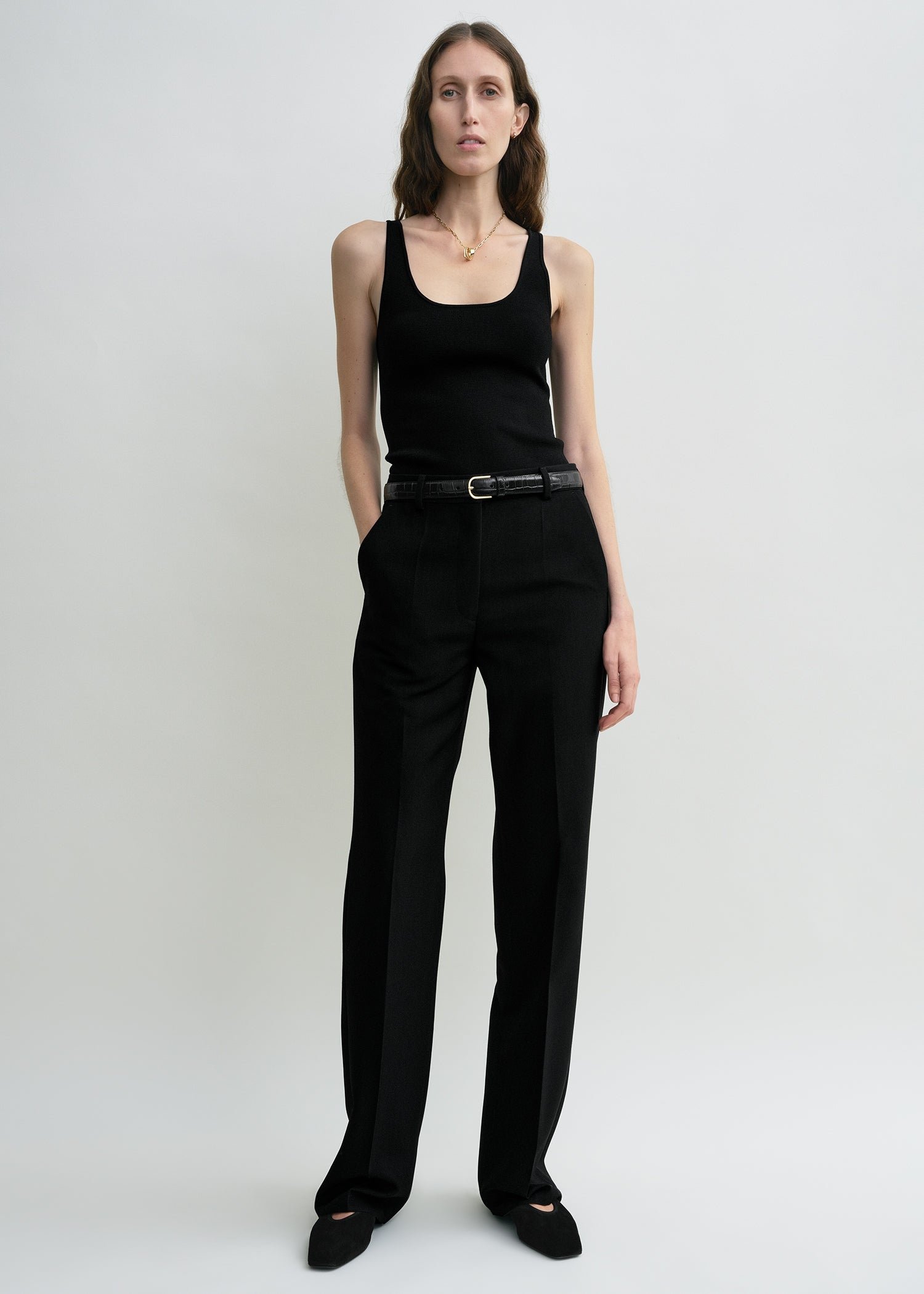 TOTEME - Straight suit trousers Black - 44