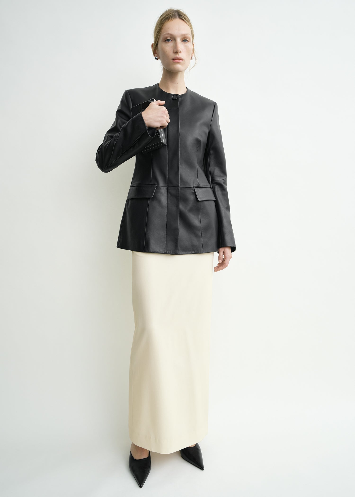 sahara】Collarless Over Jacket