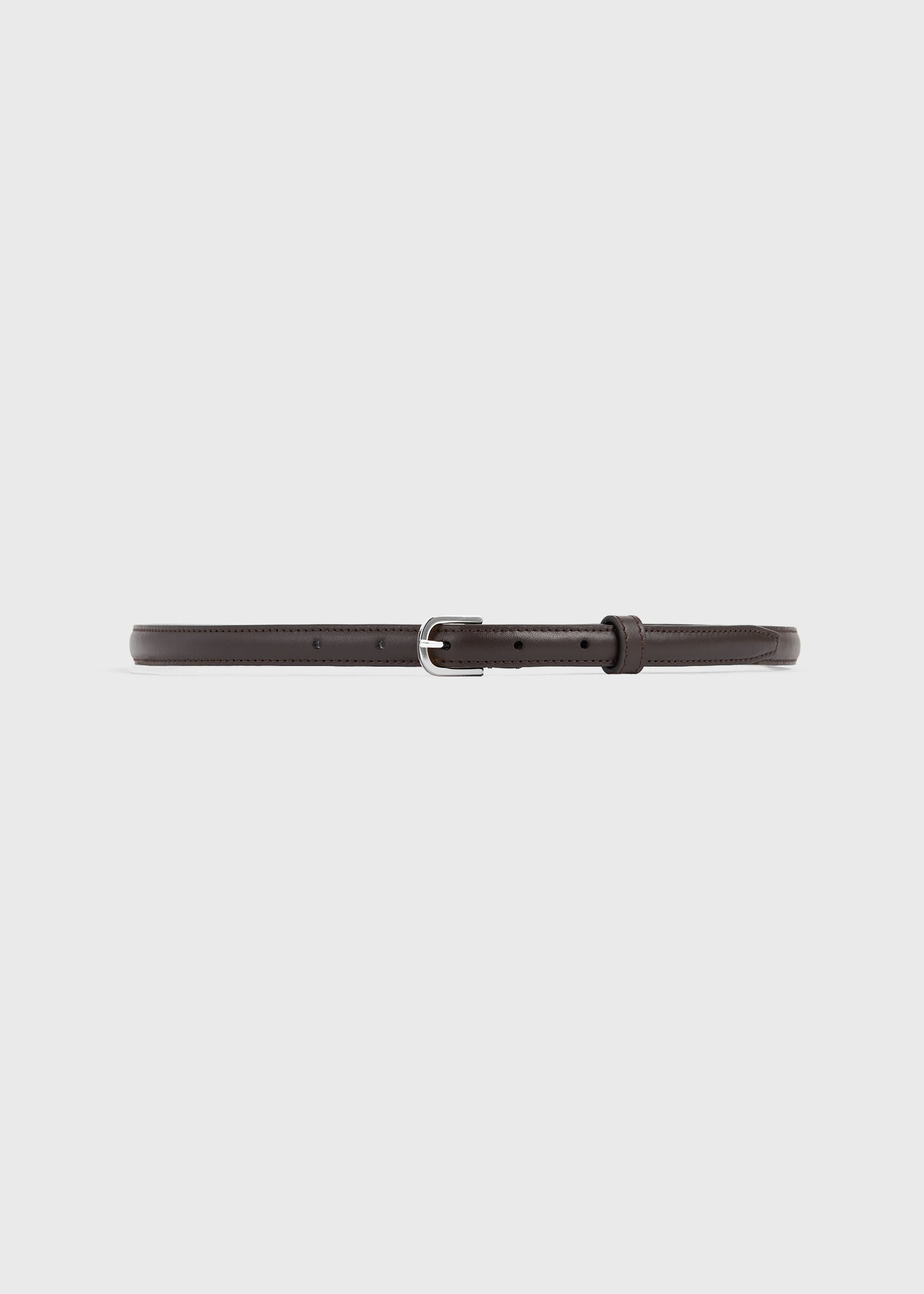 Toteme Thin leather belt bark