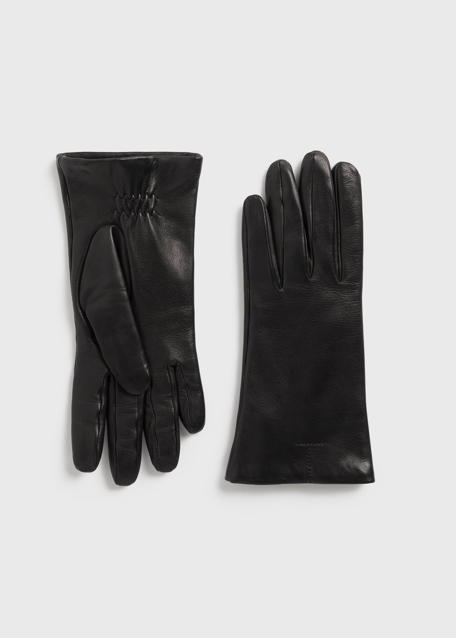 Toteme Leather gloves black