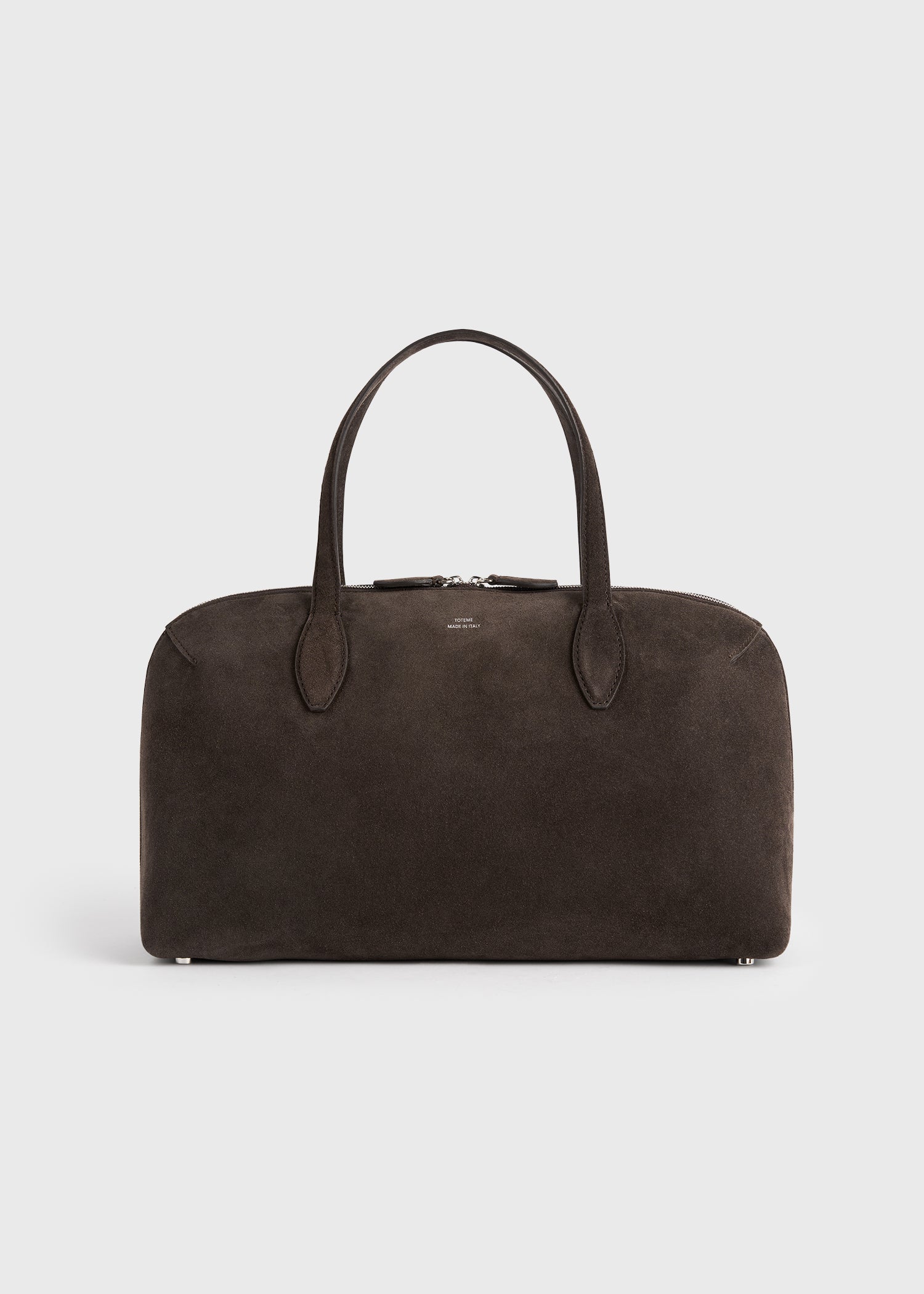 Medium suede day tote brown – TOTEME
