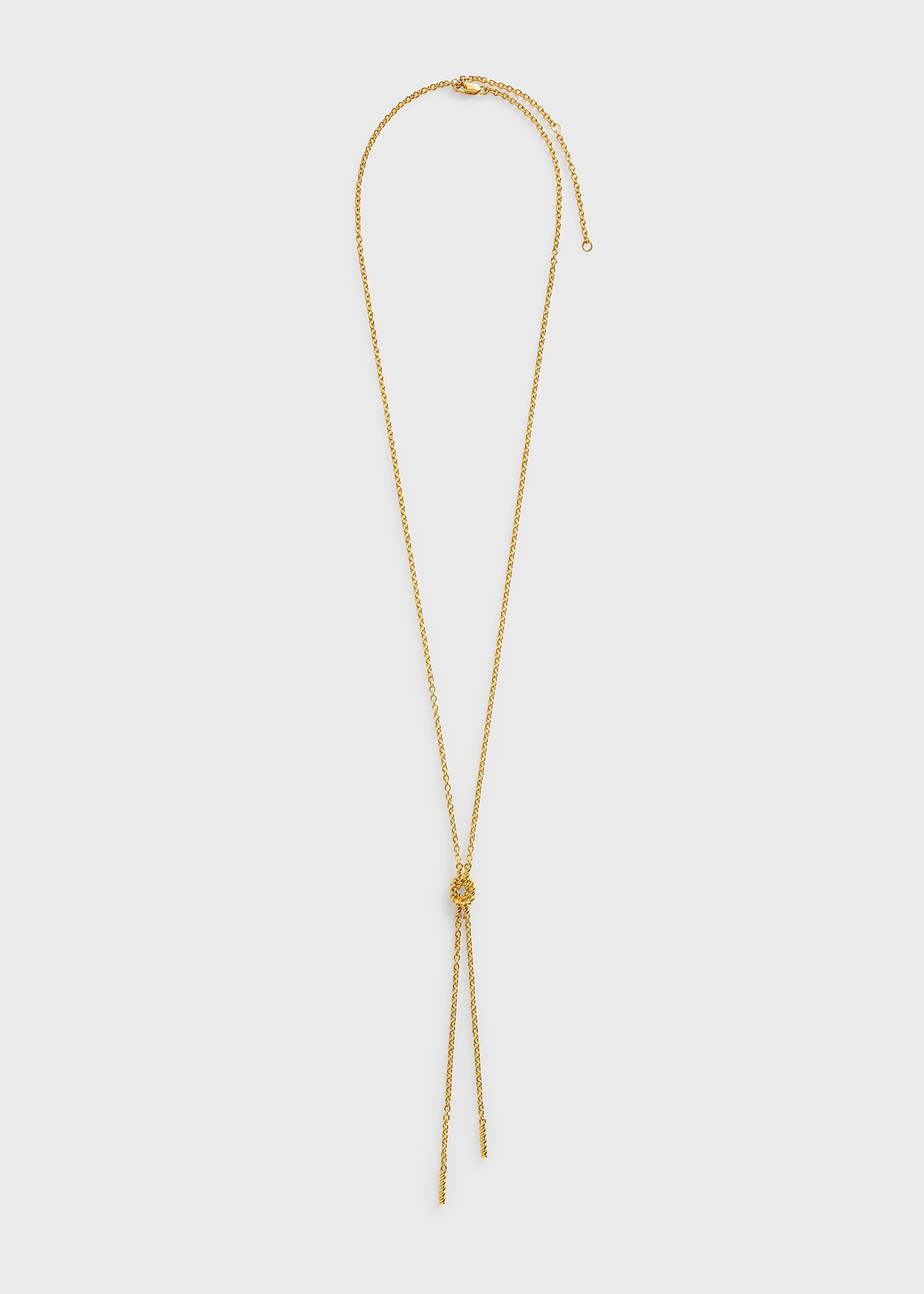 PRYシュウト Rope Lariat Necklace size2 Rope lariat gold – TOTEME