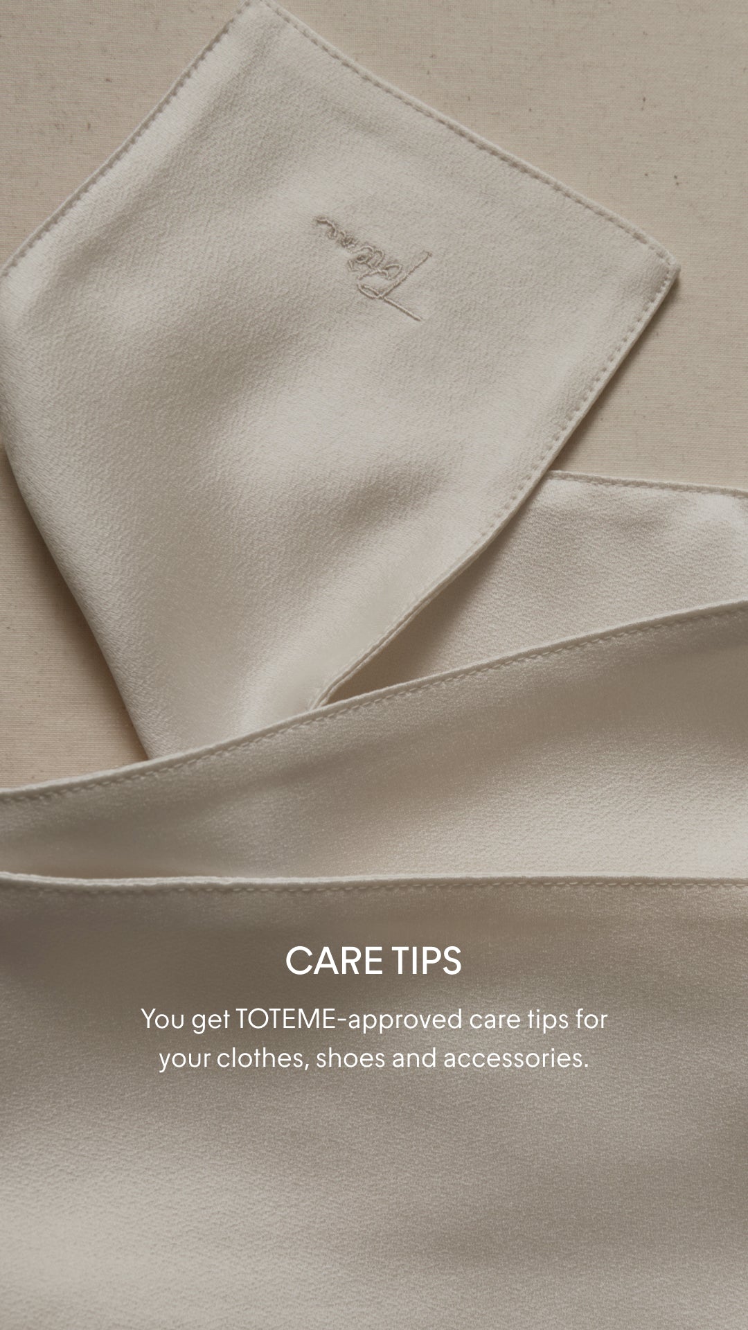 Care Tips from Toteme - $0