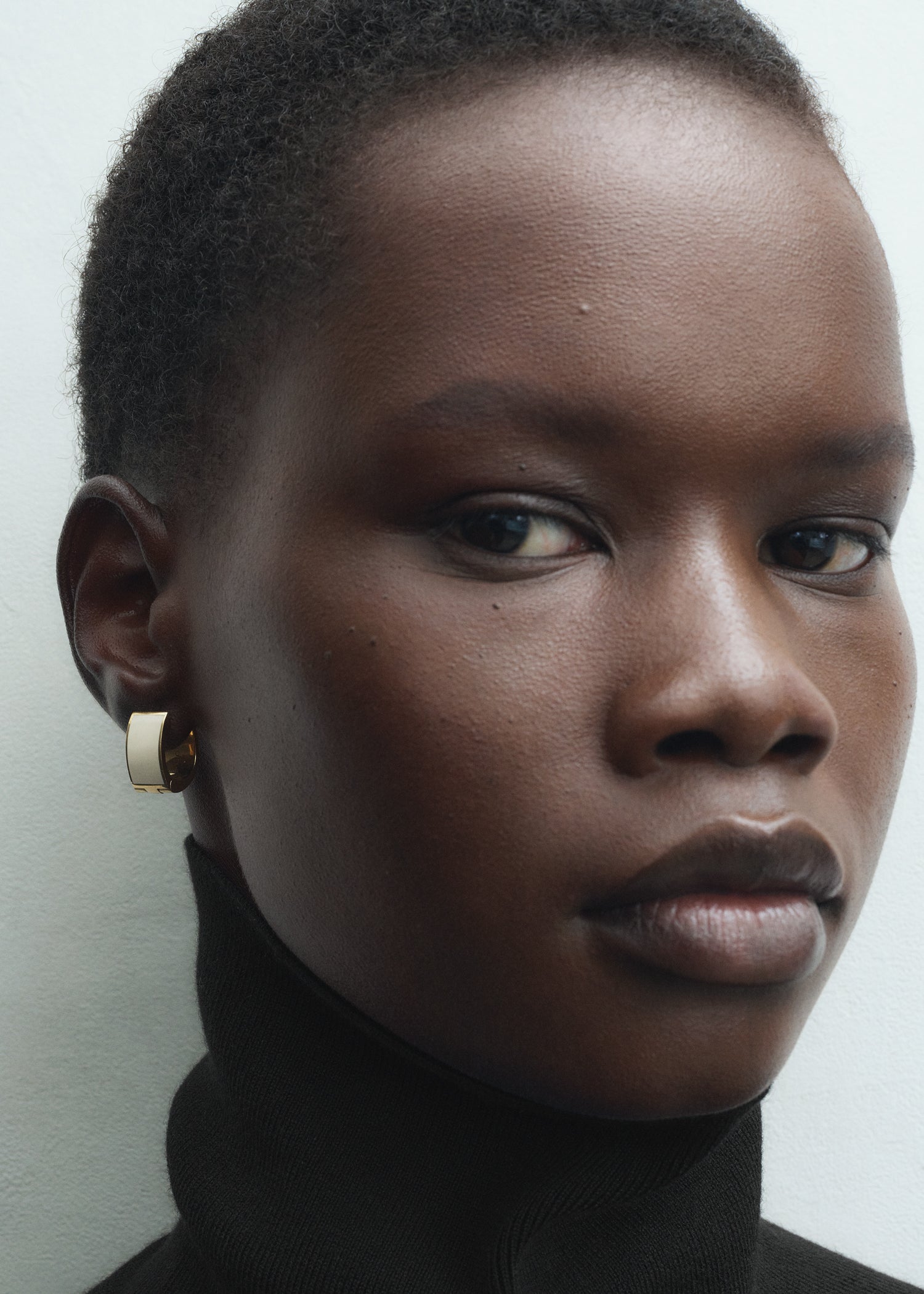 Signature hoops ecru/gold