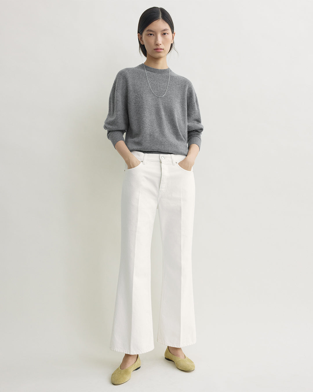 Twisted seam denim off-white – TOTEME Twisted seam denim off-white – TOTEME