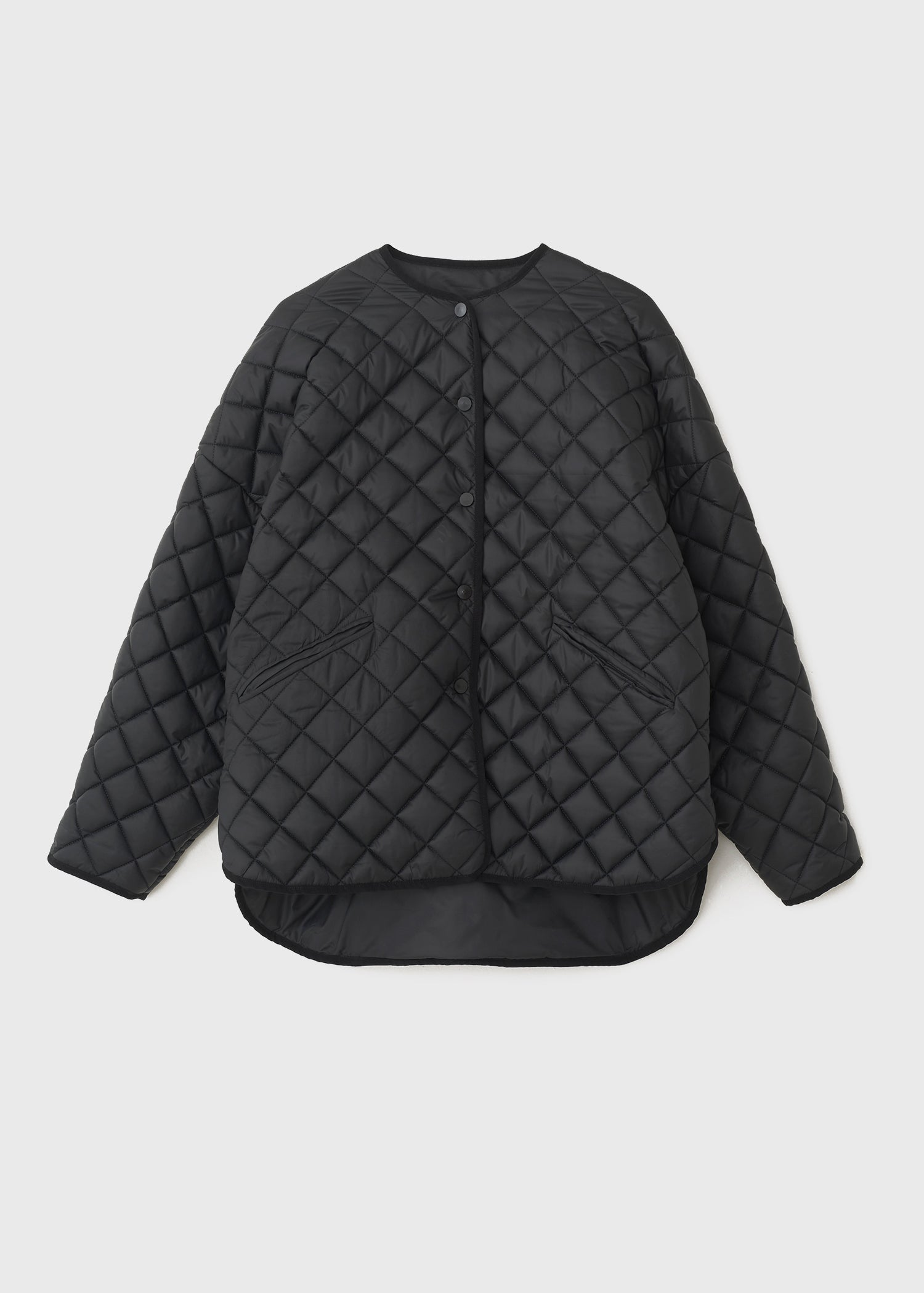 Quilted Jacket Toteme Annecy Black Black Wool Toteme Annecy
