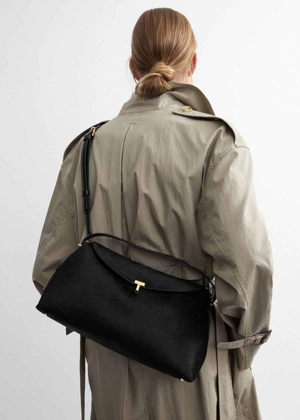 T-lock pony hair top handle black