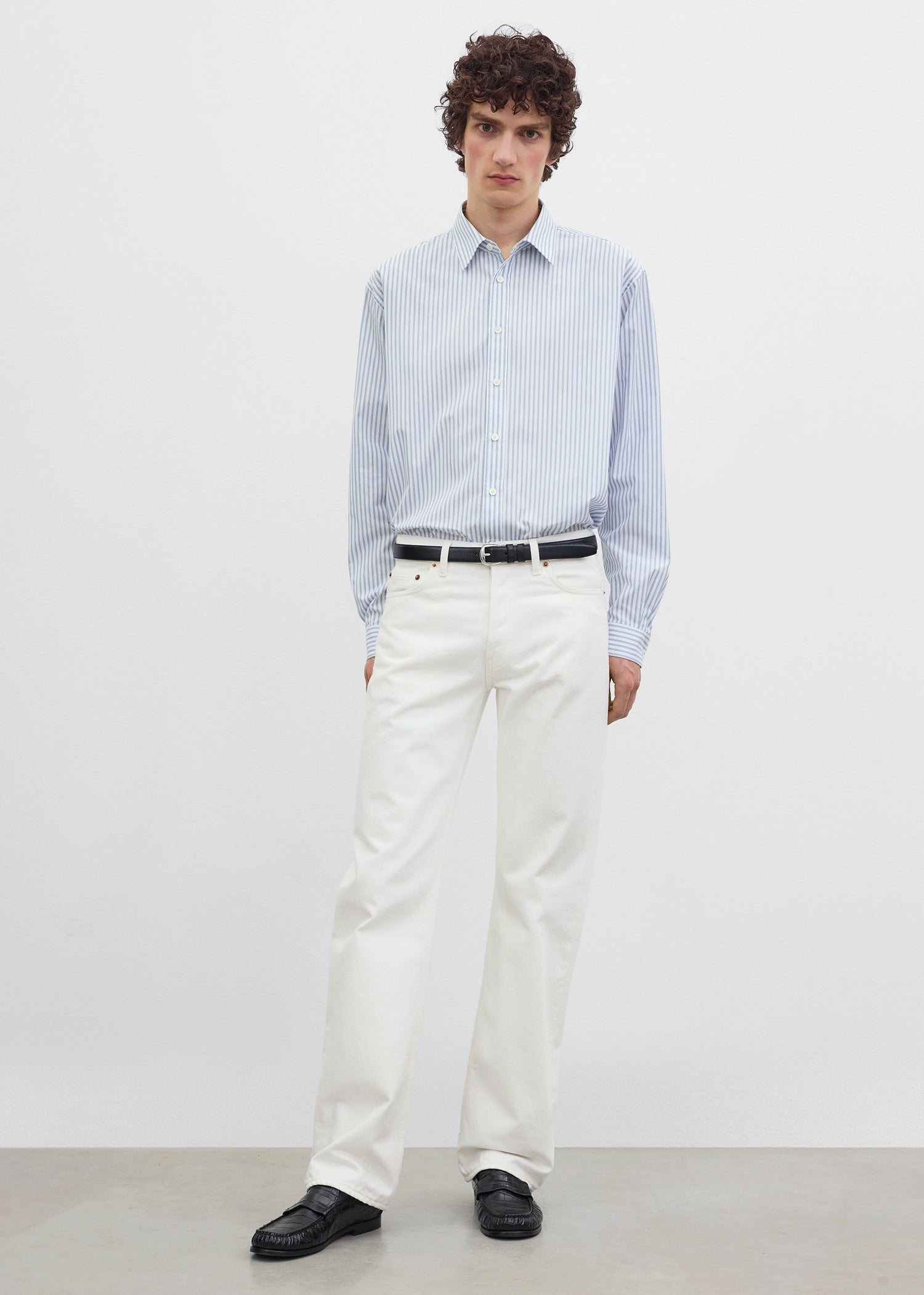 Straight denim white