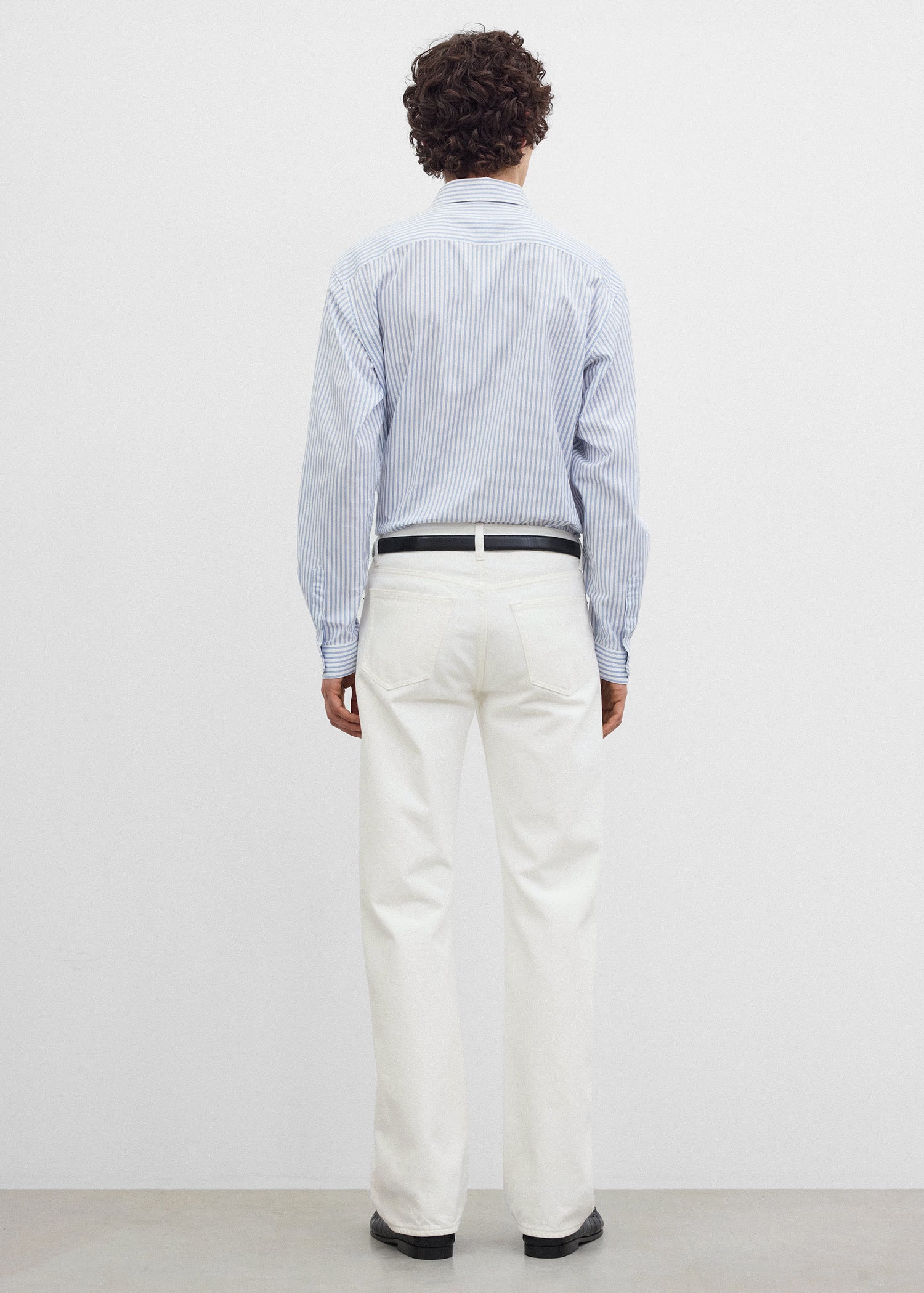 Straight denim white