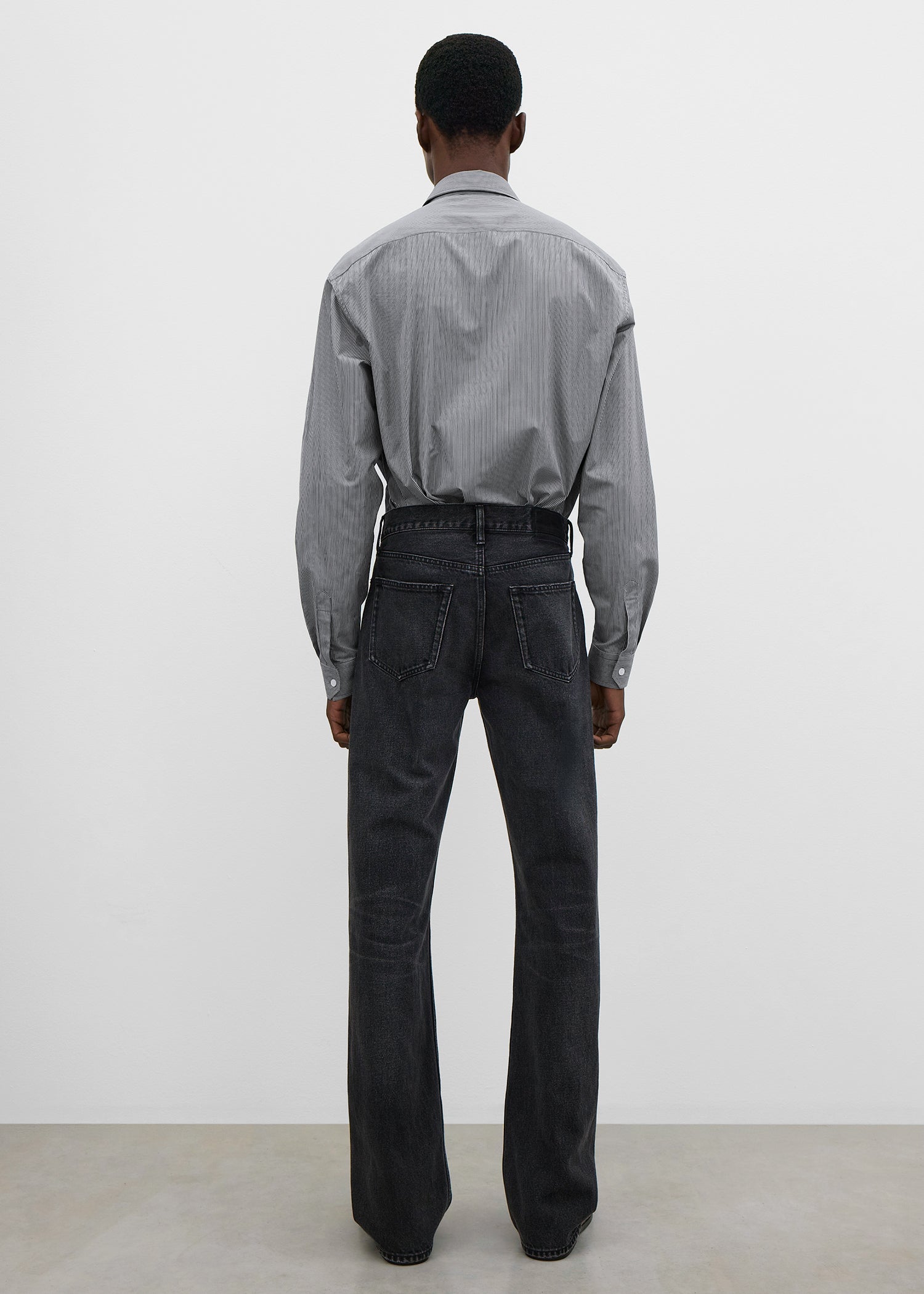 Straight denim vintage black