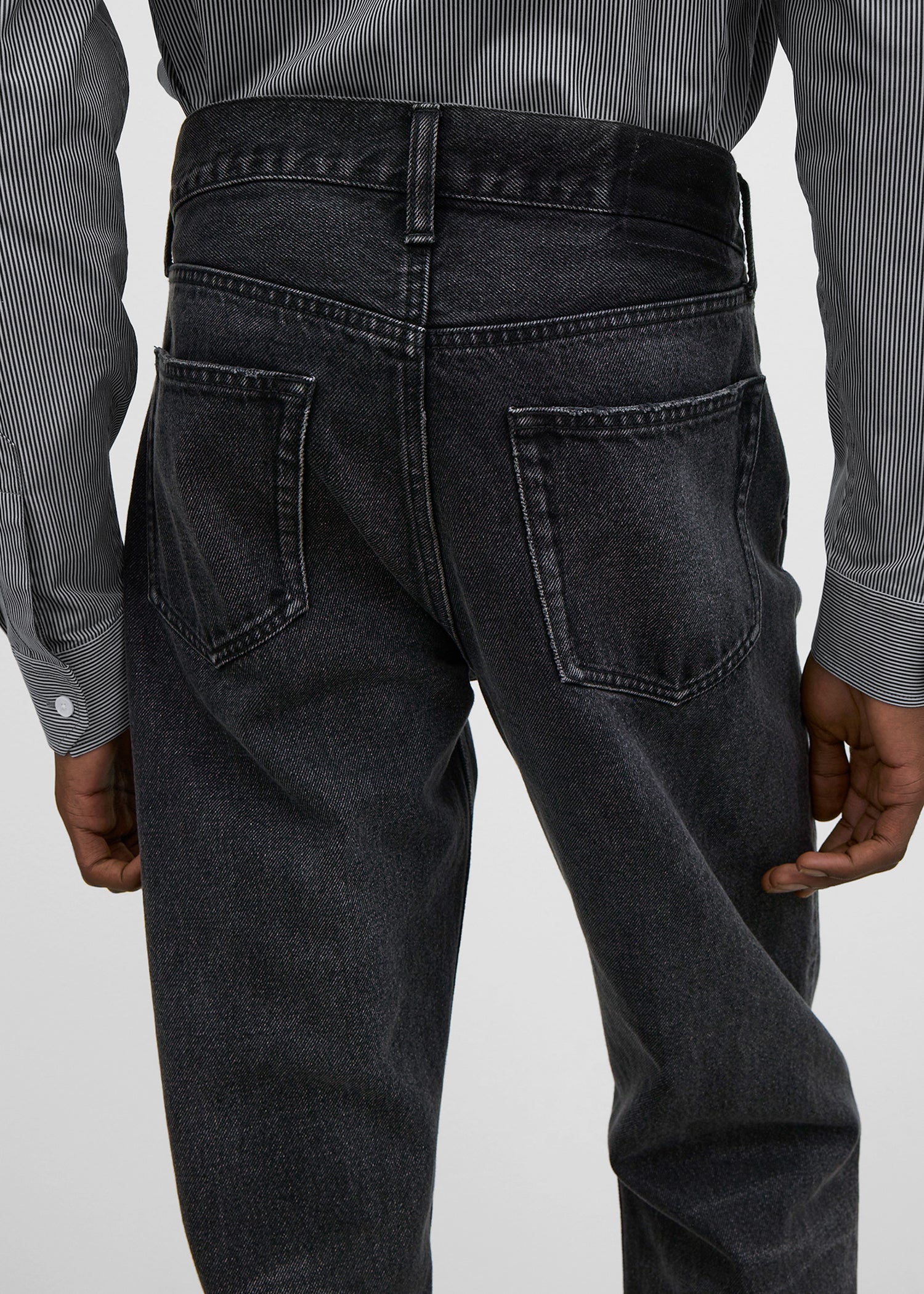 Straight denim vintage black