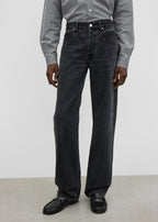 Straight denim vintage black