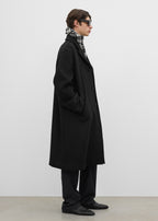 Relaxed doublé coat black