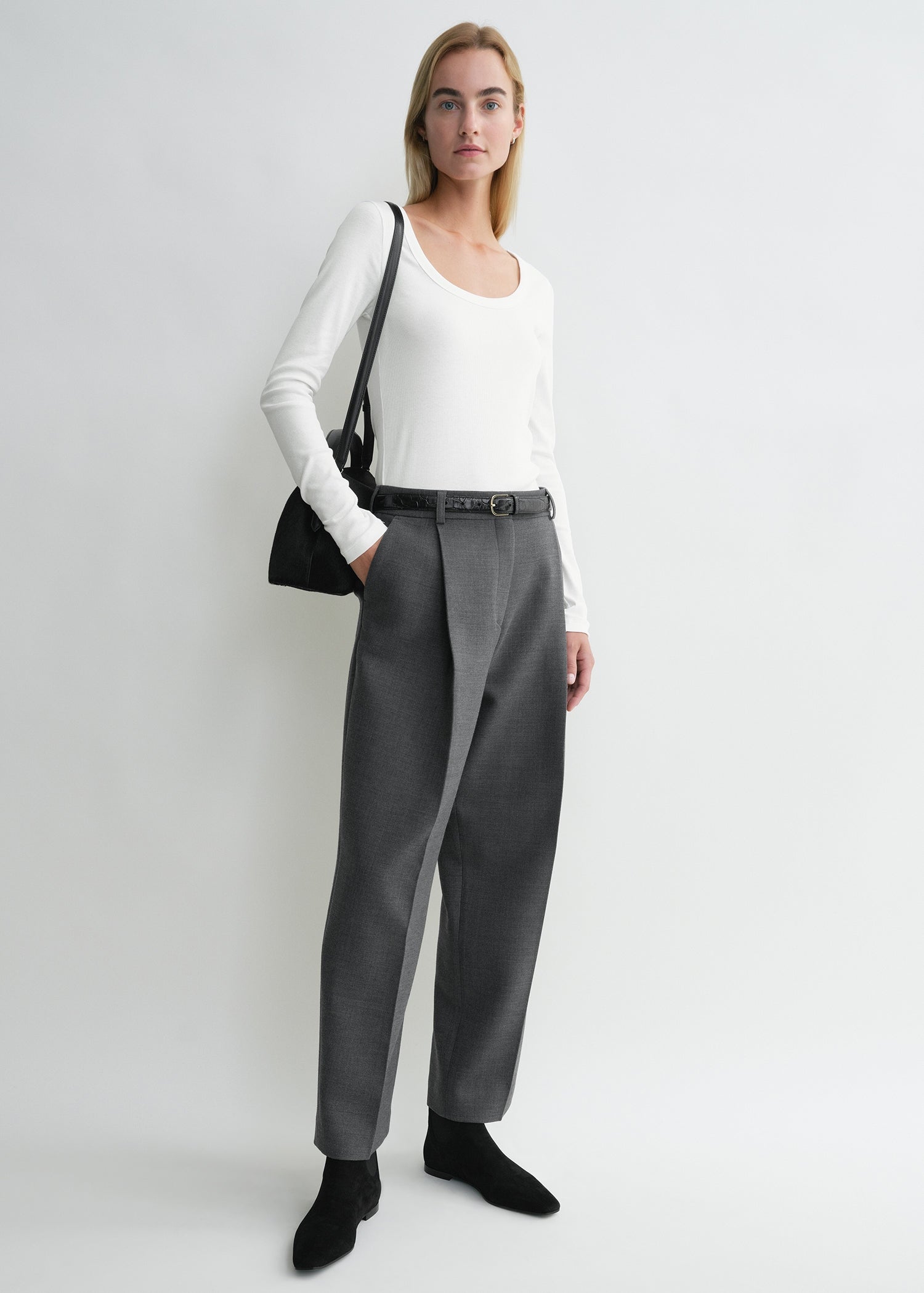 Classic rib top white from Toteme - $144
