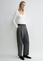 Classic rib top white