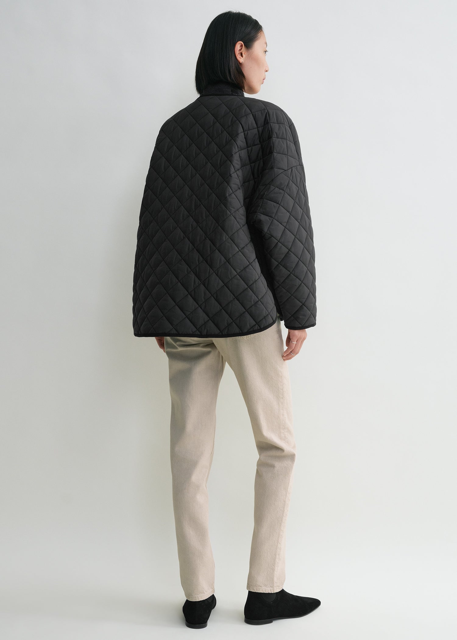 Quilted jacket black – TOTEME