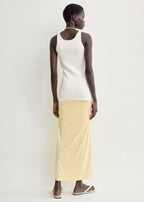 Draped jersey skirt buttercup