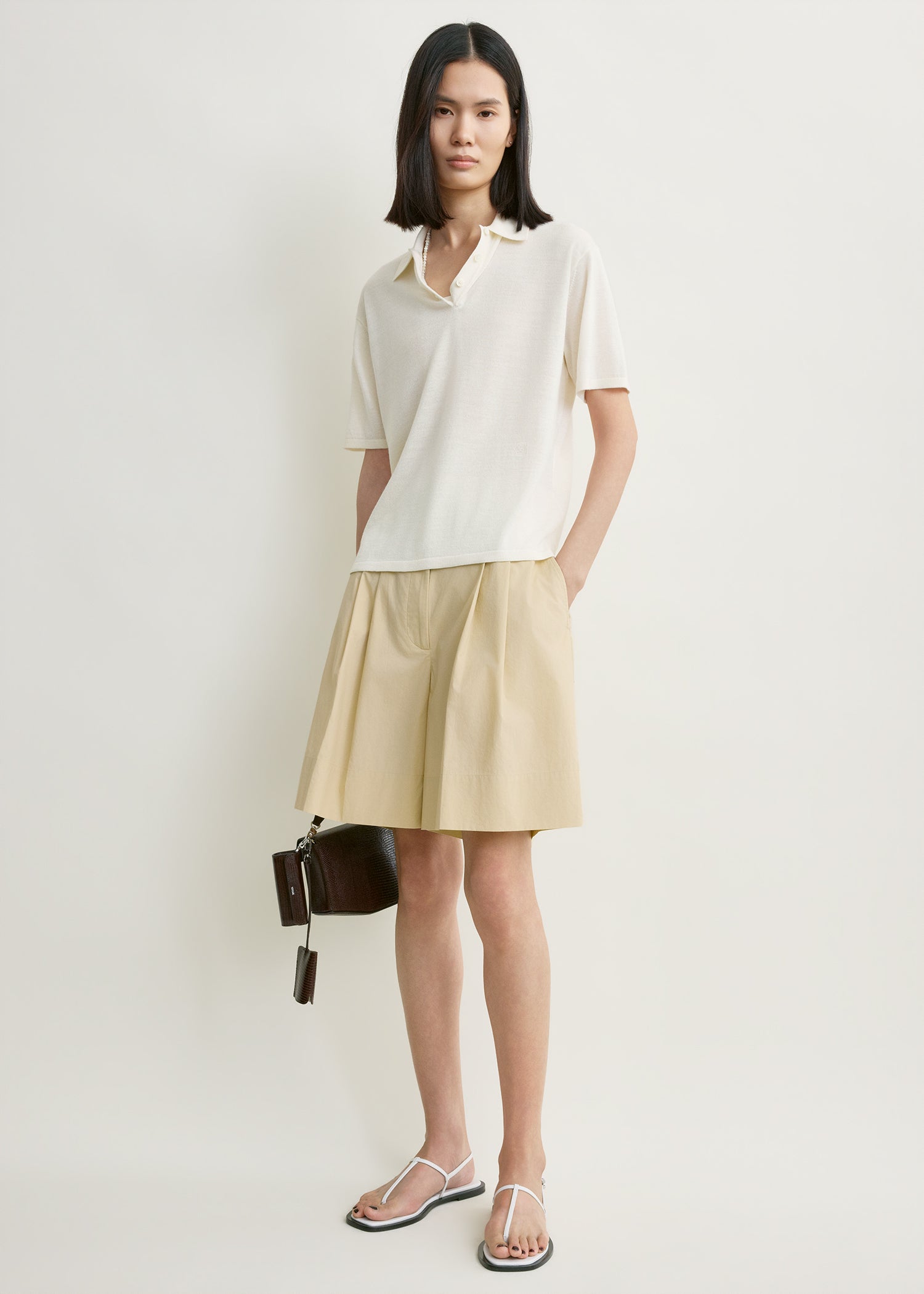Cotton shorts peanut petite