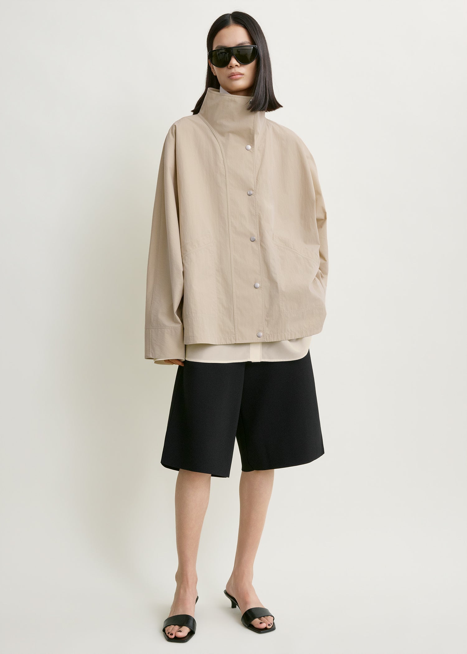 Summer parachute jacket overcast beige