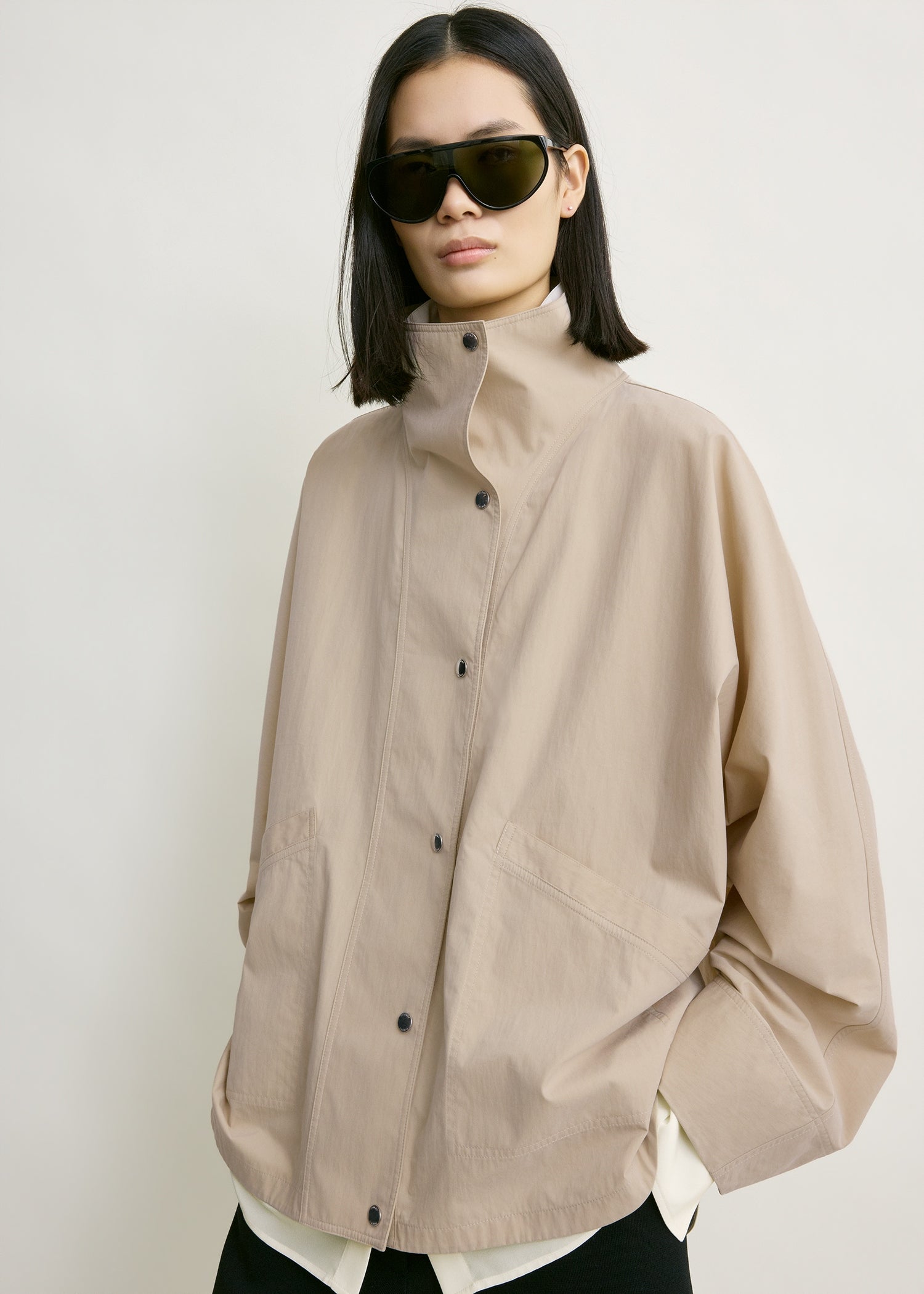 Summer parachute jacket overcast beige
