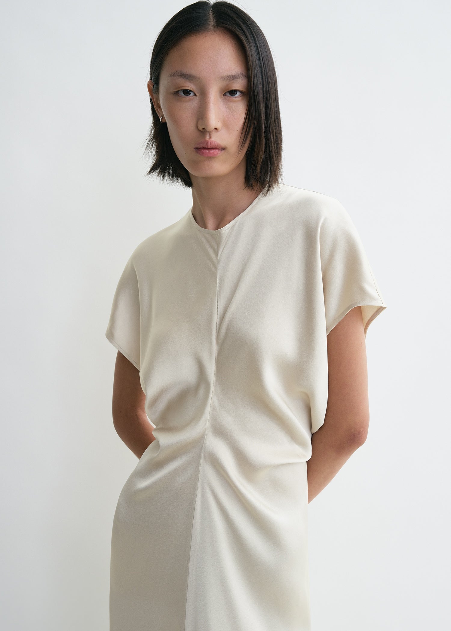 Slouch waist dress pearl – TOTEME Slouch waist dress pearl – TOTEME