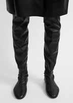 Deconstructed stretch nappa boots black