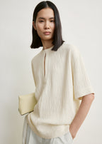 Soft tunic top off-white petite