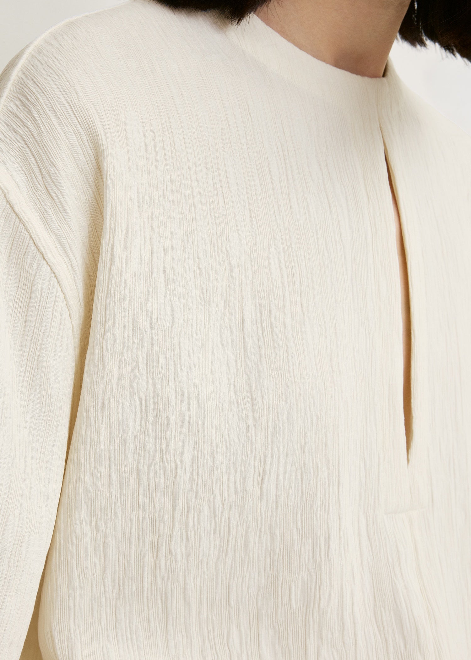 Soft tunic top off-white petite