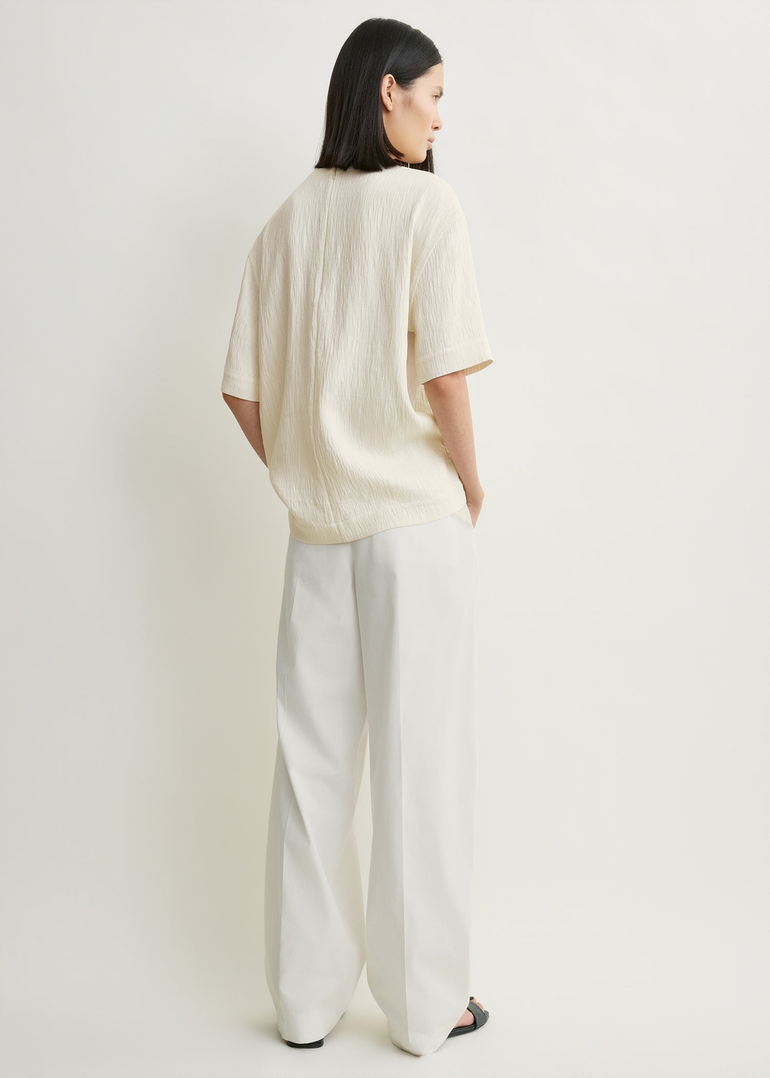 Soft tunic top off-white petite
