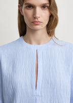 Soft tunic top sky petite