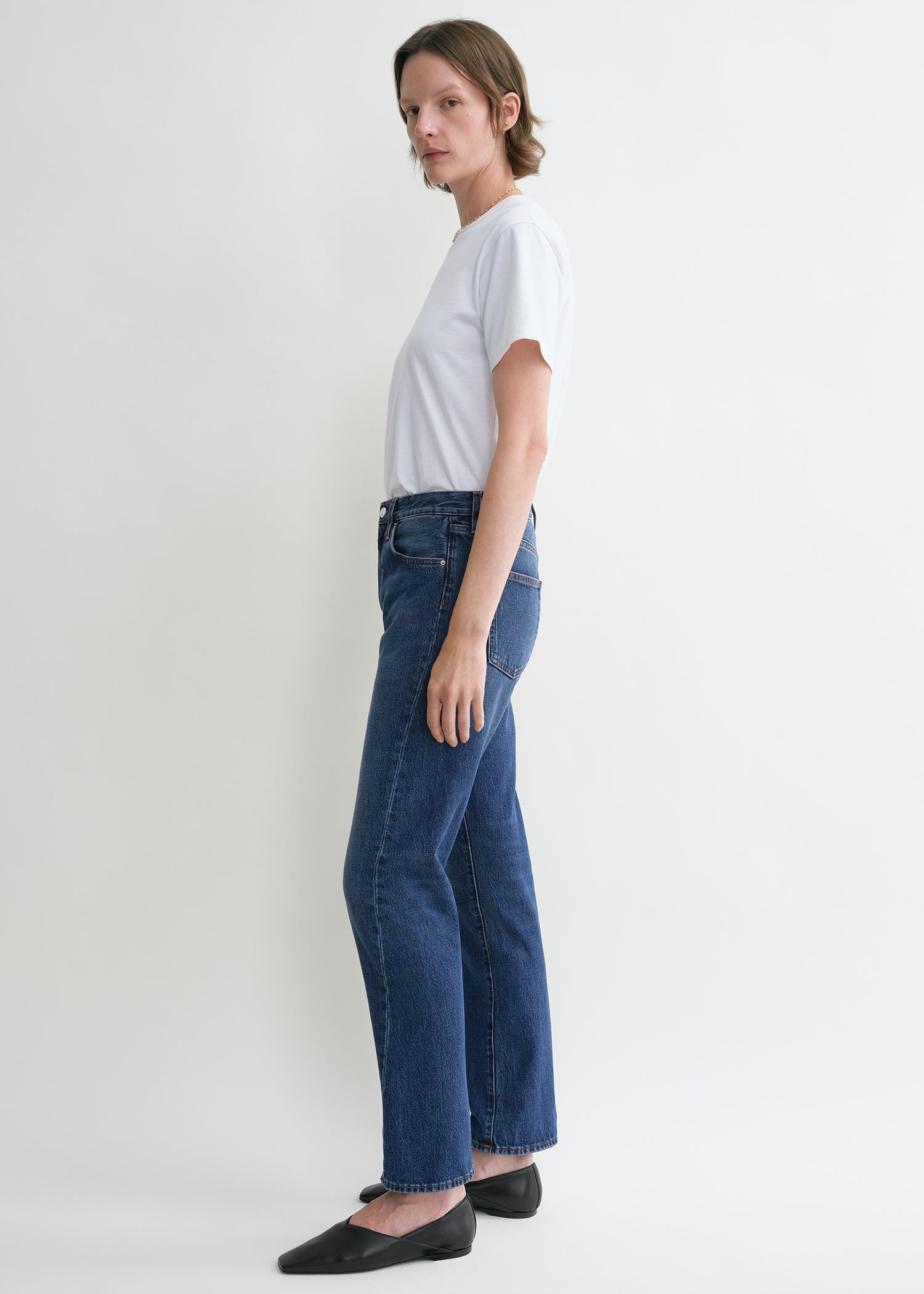 Twisted seam denim washed blue – TOTEME
