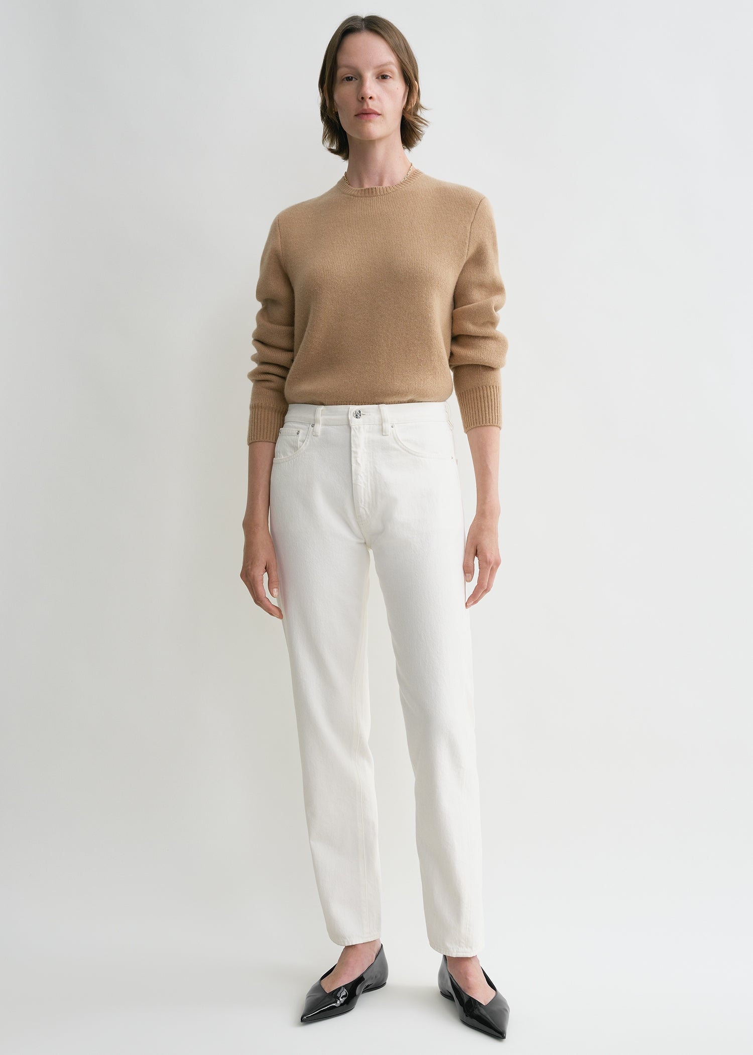 Twisted seam denim off-white – TOTEME