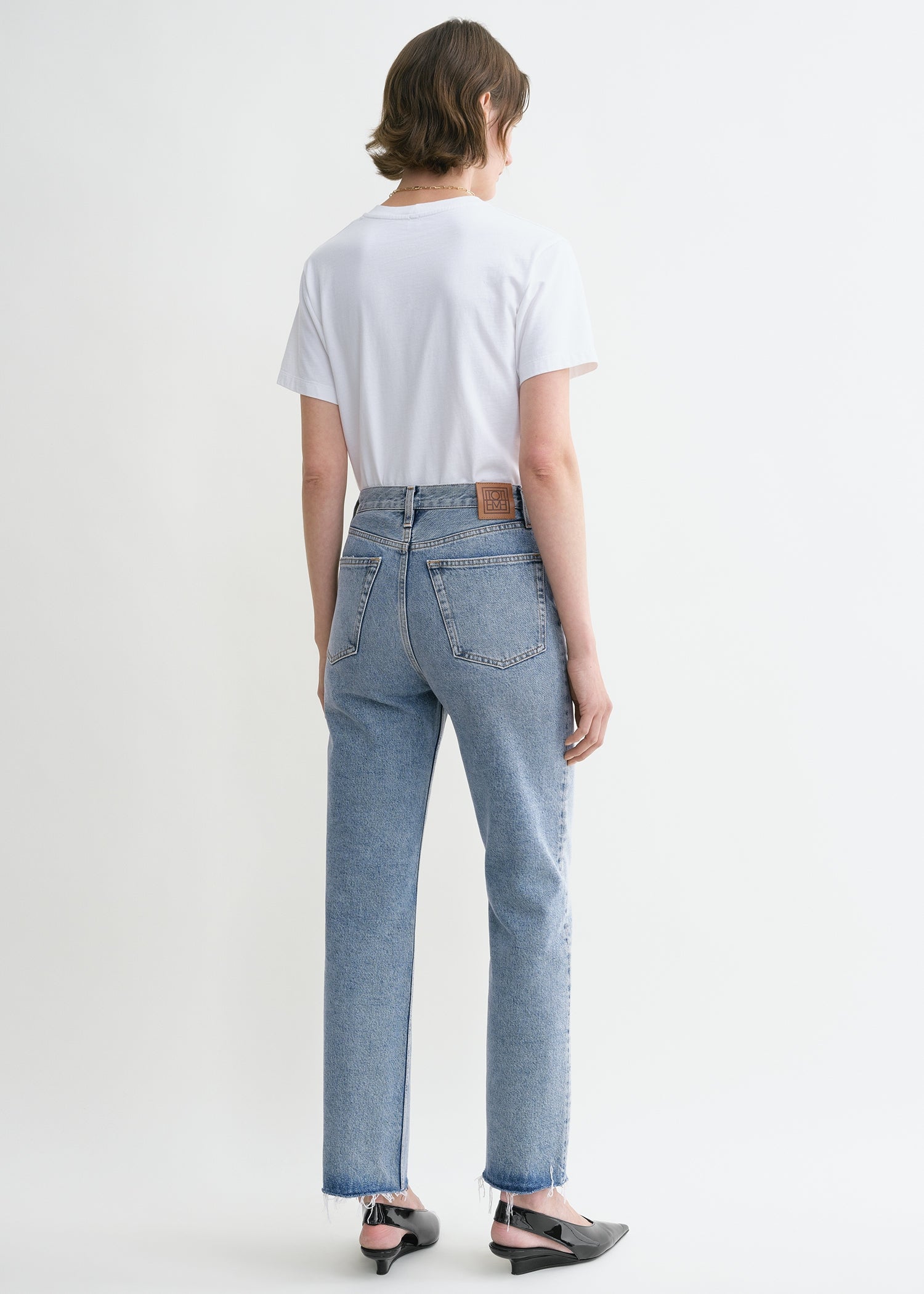 Classic cut denim worn blue – TOTEME