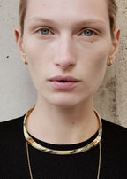 Signature collar beige/gold