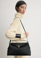 T-lock pony hair top handle black