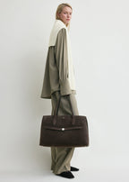 Suede lounge tote brown