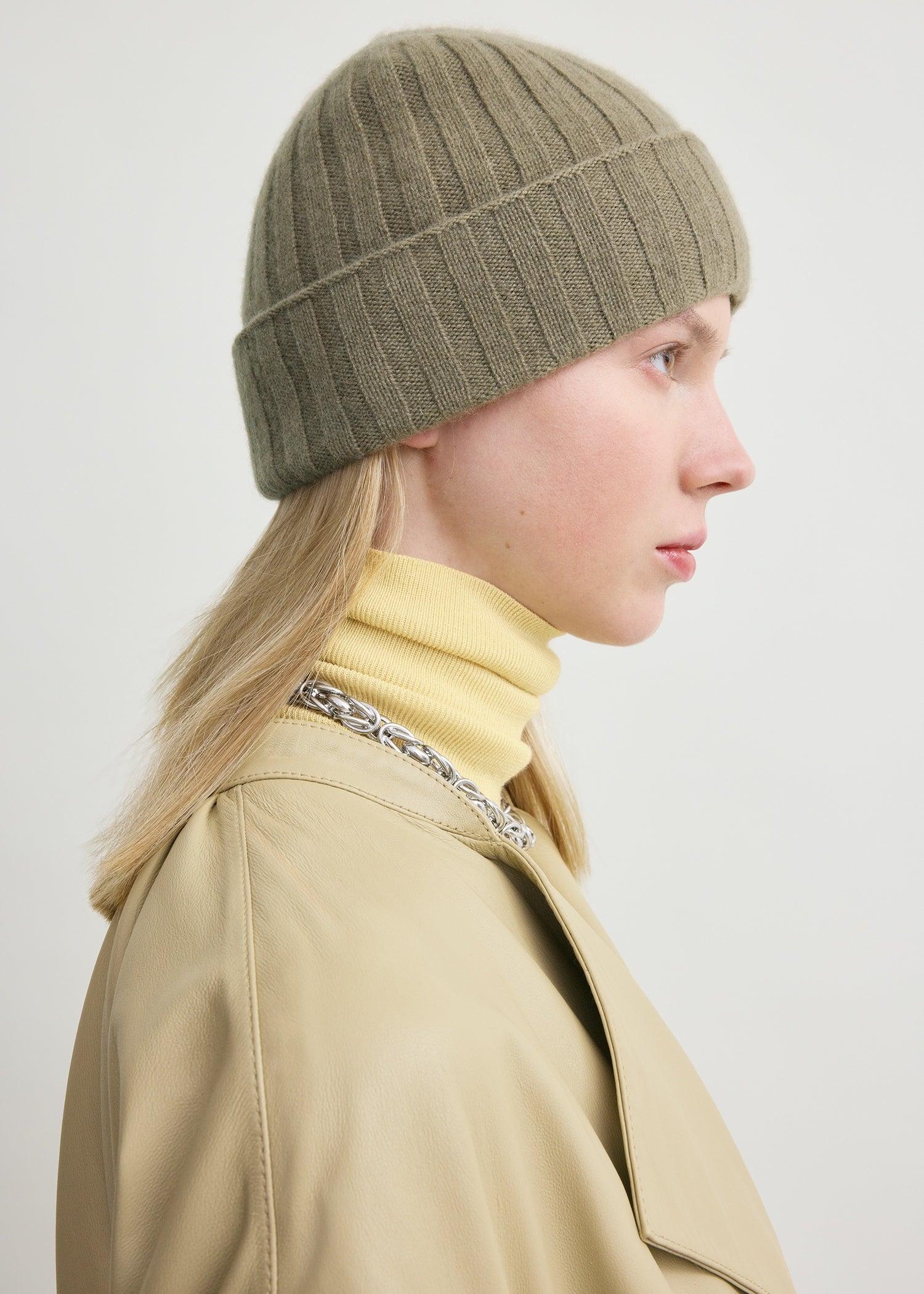 Cashmere beanie hazel