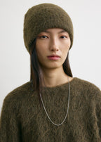 Alpaca knit beanie pepper