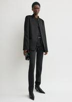 Satin dinner jacket black