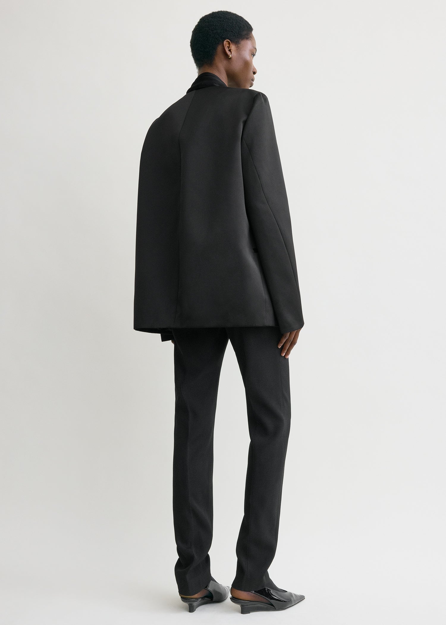 Satin dinner jacket black