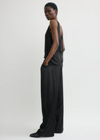 Chiffon slip top black