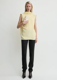 Cocoon cape blouse champagne
